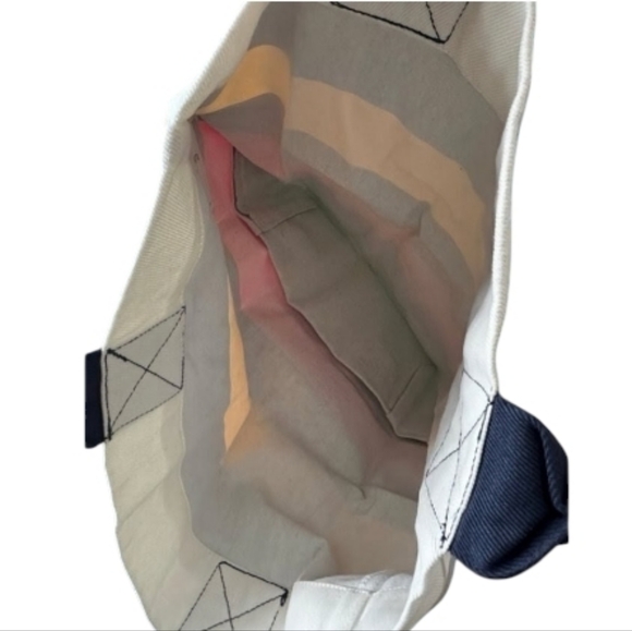 NEW Hudson's Bay Company RARE Multi Stripe Everyday Tote Bag - Picture 3 of 4